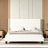 Schauer Corduroy Upholstered Wingback Bed, Metal Frame , Plywood Slats, No Box Spring-2100882974-2116114349