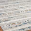 Tapis géométrique blanc / bleu / brun-59682365