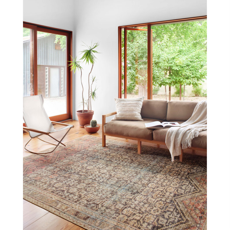 Rayburn Area Rug in Charcoal/Multi, Rectangle 8'4" x 11'6"