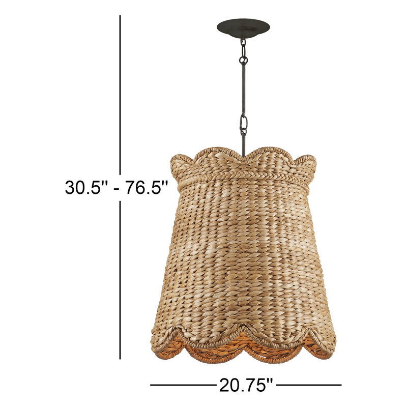 Annabelle 1 - Light Pendant, 26.5" H x 20.75" W x 20.75" D