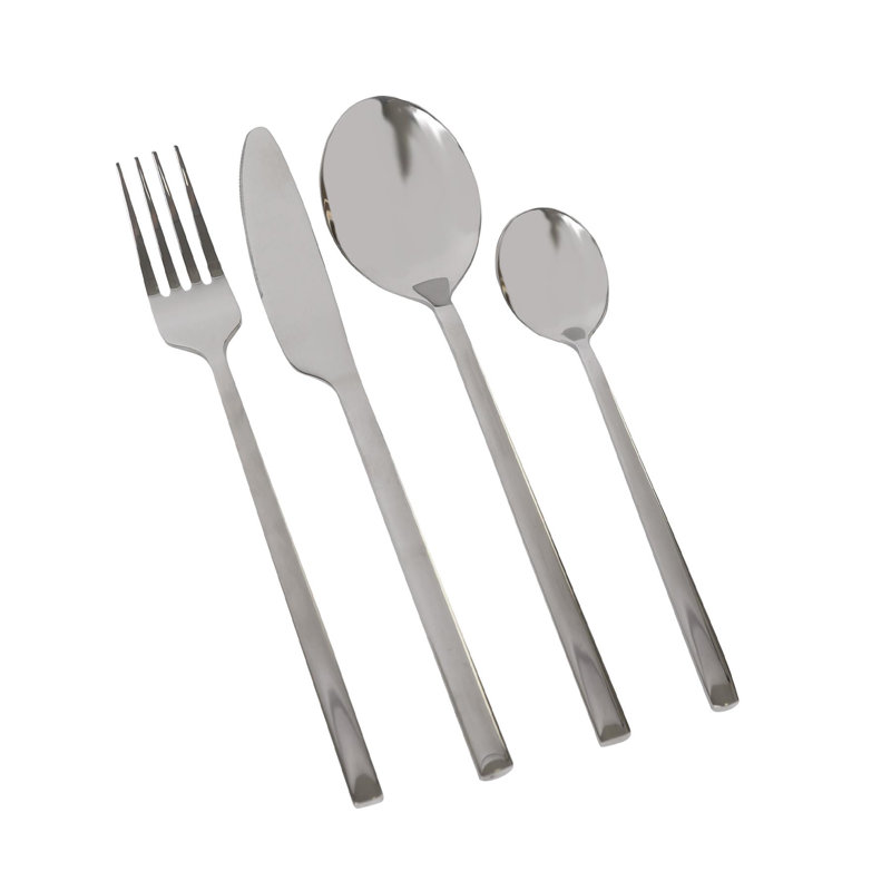 Argon Tableware Stainless Steel Cutlery Set, Silver