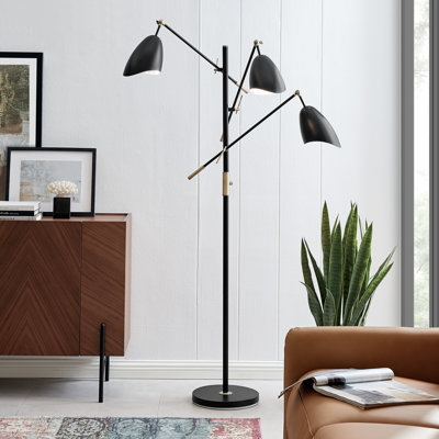 Lampe sur pied à trois lumières 67,5 po Bradan Tanko Tree