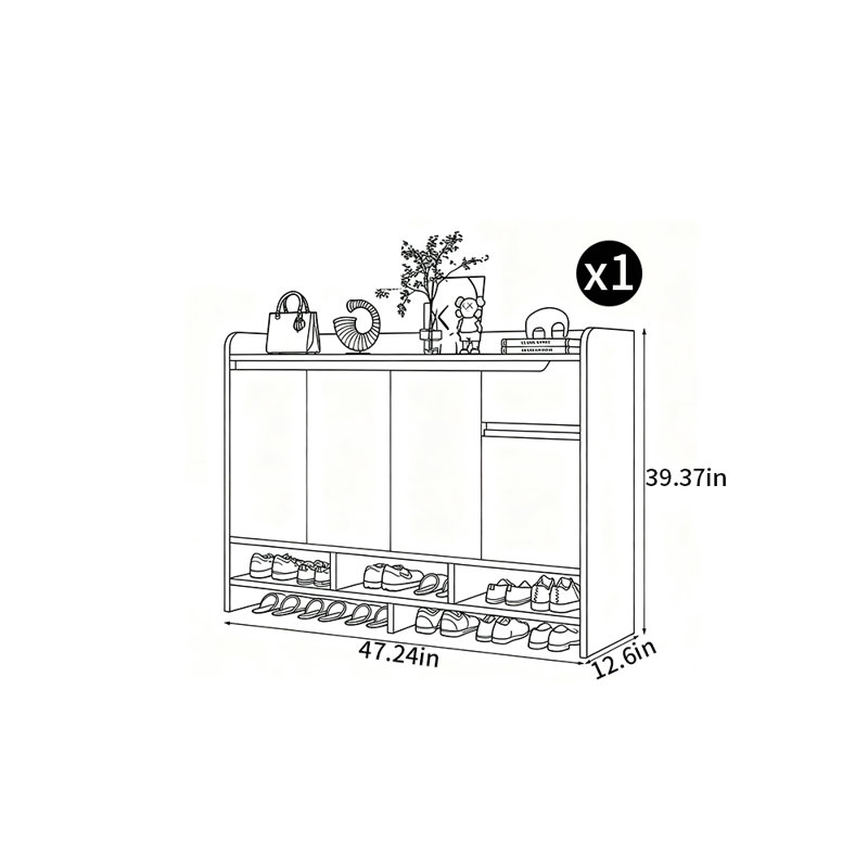 Modern luxury style shoe storage
