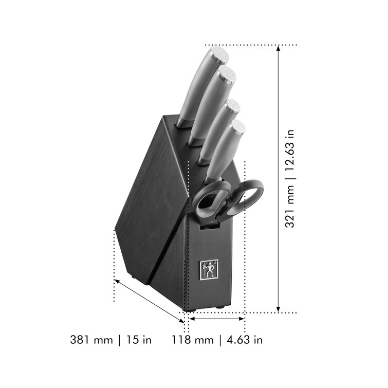 Calphalon 321 12 Piece Kitchen Cutlery Knife Block Set with Built