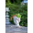 Greek Style Cement Head Planter - Indoor Outdoor Home Garden Decor, D7" X 11"-874412090