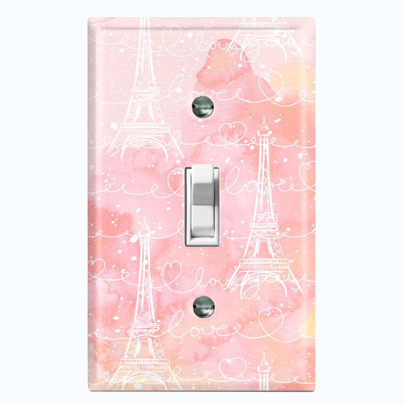 Patterned 1 - Gang Toggle Light Switch Standard Wall Plate