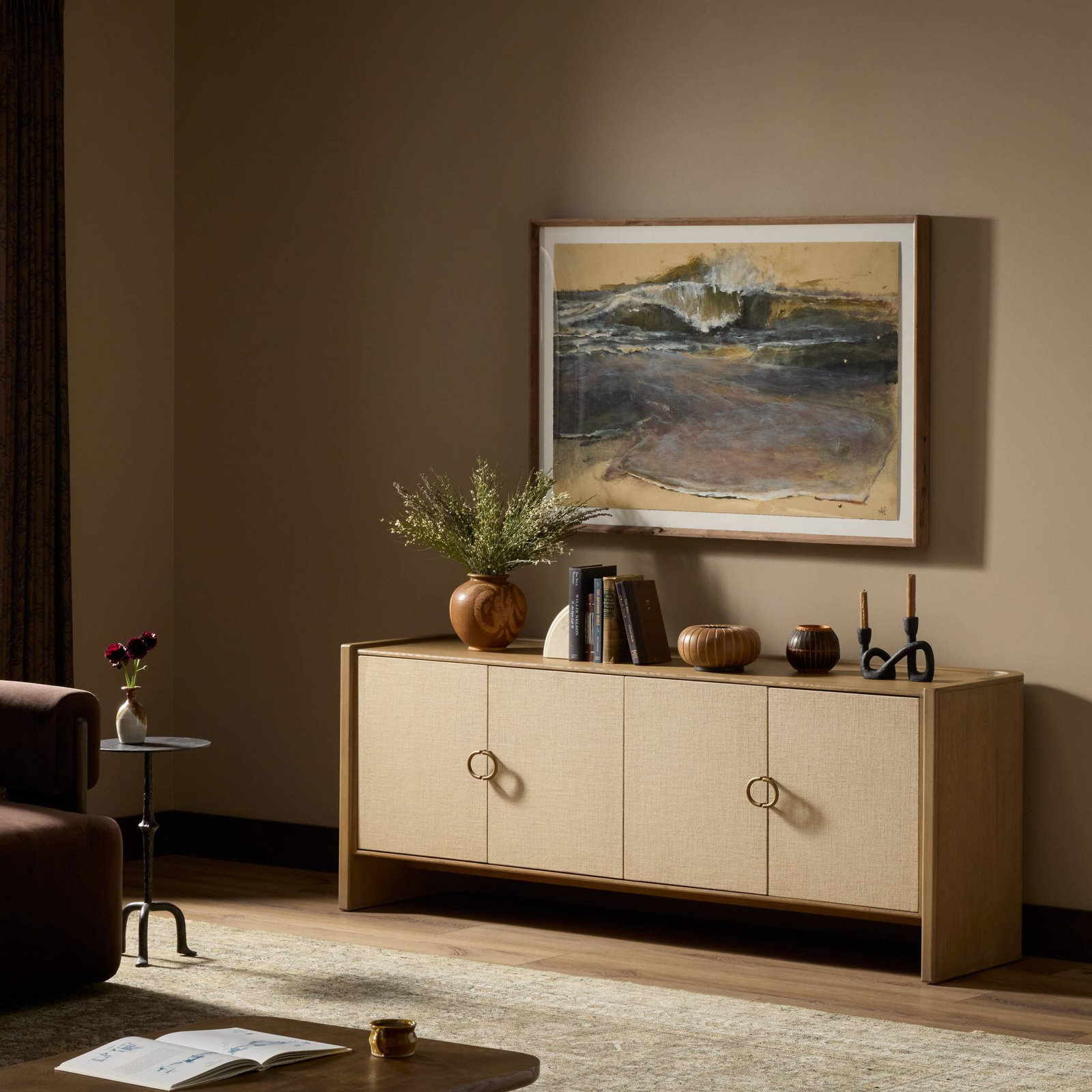 Oak Wood TV Stand