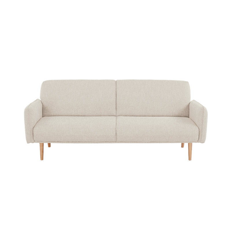 Resten Fabric Click-Clark 3-Seater Sofa Bed, Cream