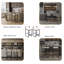 Ensemble de 2 tabourets de bar rembourrés en similicuir avec tabourets de bar et structure en métal pour comptoir, îlot de cuisine (beige)-1222695275-1222695273