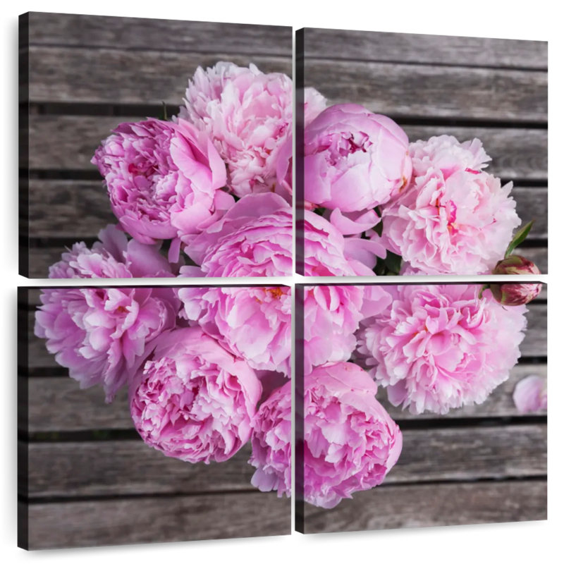 Bouquet de pivoines roses Harnek, H 26 po x l 26 po