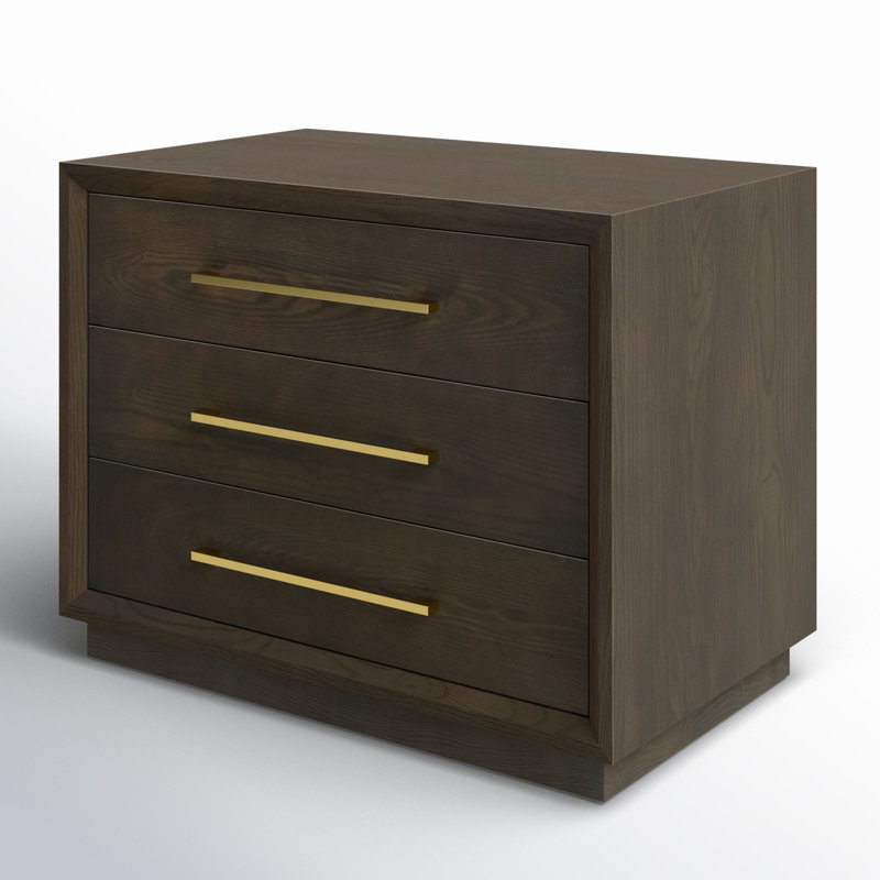 Langley 3-Drawer Nightstand | Elegant Bedside Storage