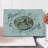 Ambesonne Modern Cutting Board Large Size Alarm Clock with Clouds Pale Grey