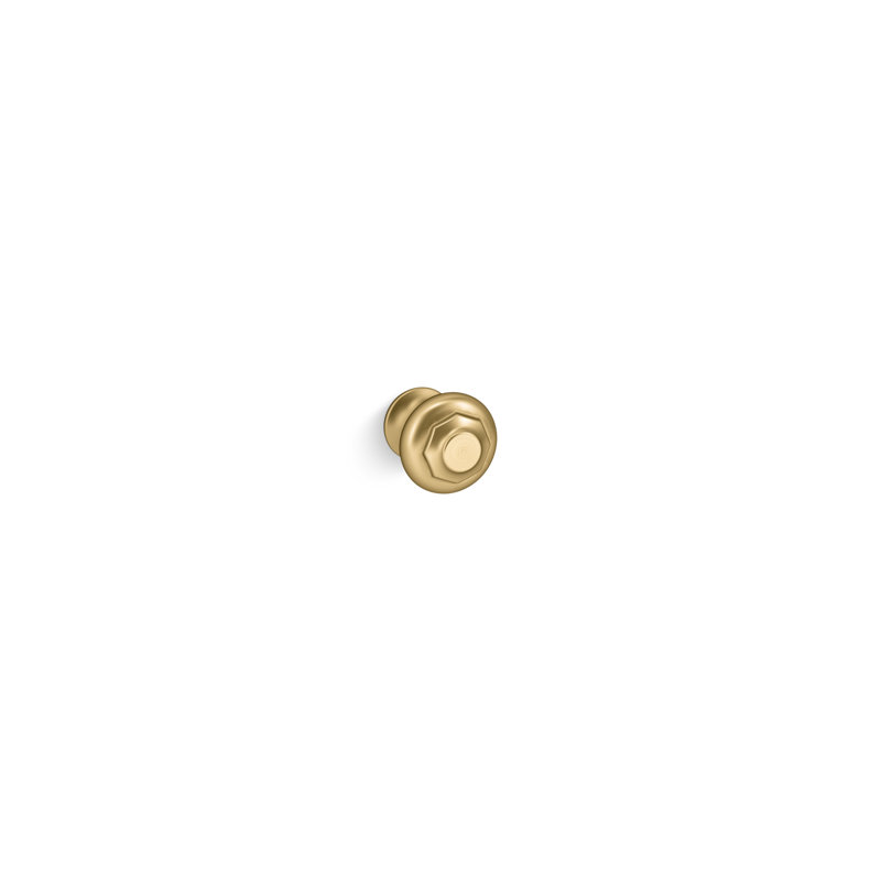 Artifacts® 1" Diameter Mushroom Knob, Vibrant Brushed Moderne Brass
