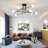 Karren - Mid Century Modern Nordic Dimmable Sputnik Chandelier Sphere Cylinder Flush Mount-574956030-543454252