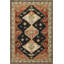 Tapis décoratif noir à motif traditionnel-1400282888
