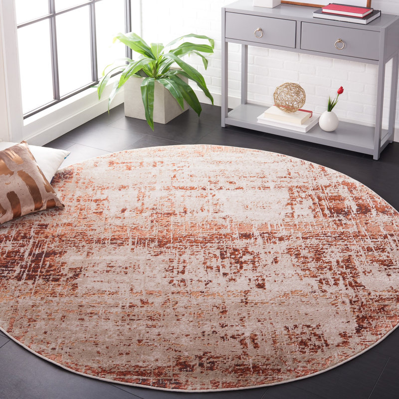 Madison 800 Performance Abstract Rug, Round 6'7"