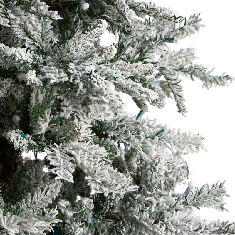 Lighted Artificial Christmas Tree, 9.5' H