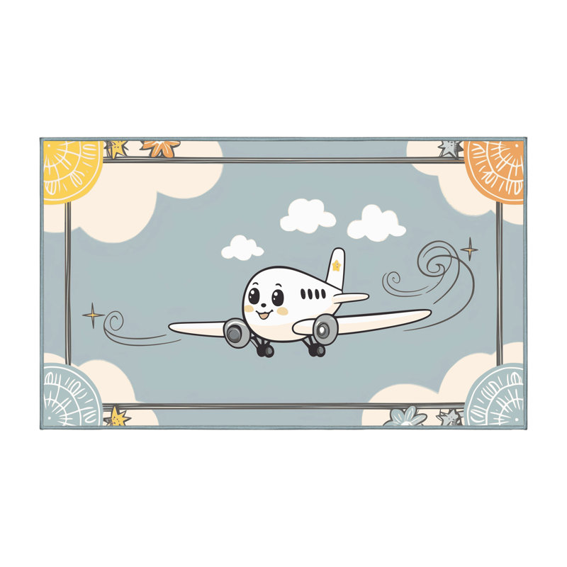 Tapis pour enfants East Urban Home, Rectangle 4pi x 6 pi