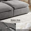 Canapés modulaires surdimensionnés en duvet avec un repose-pieds de 118 po Alberto-99996465