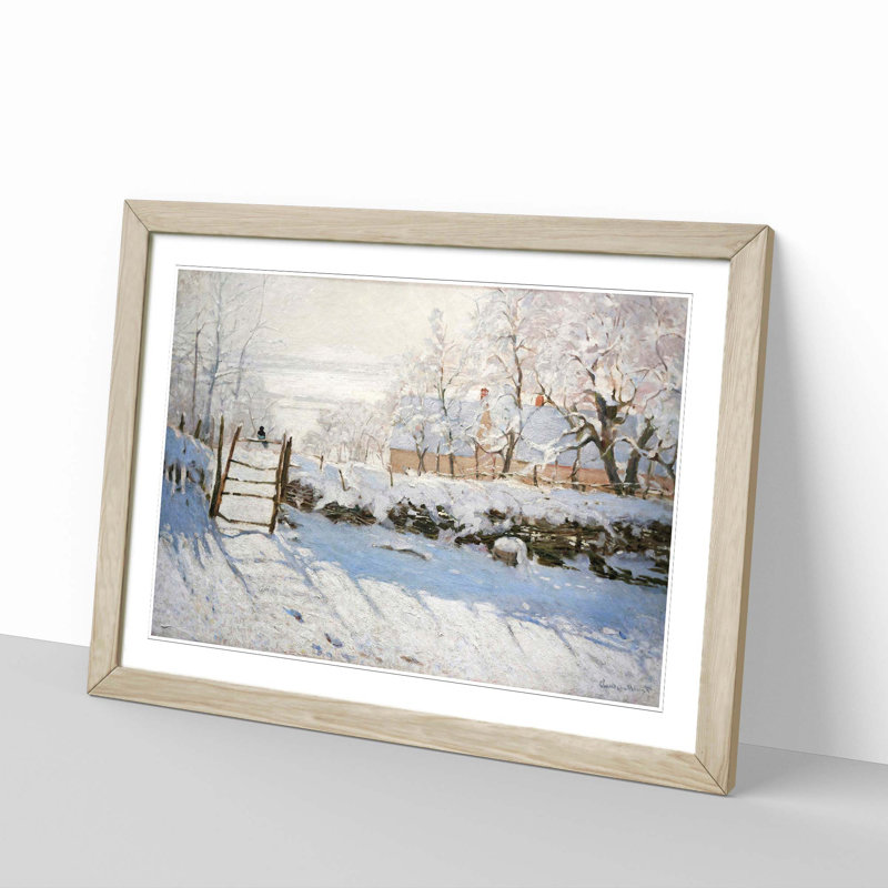 Claude Monet - Single Picture Frame Painting, Oak