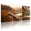 Ensemble de 3 tableaux sur toile « Chemin d'automne » pour la décoration du salon, de la chambre et de la maison-129074309