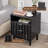 19'' W Fluted Nightstand with 2 Storage Drawers, 1 Open Shelf-1278466253-1289280936