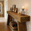 Table d'entrée de style champêtre, console, table de vestibule, table de canapé
