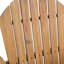 Tabourets de bar d'extérieur en bois d'acacia Adirondack, ensemble de 2, teint naturel