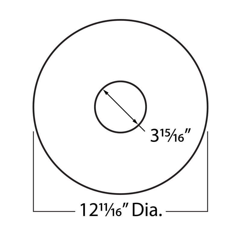 12.69'' H x 12.69'' W x 0.75'' D Plastic Ceiling Medallion