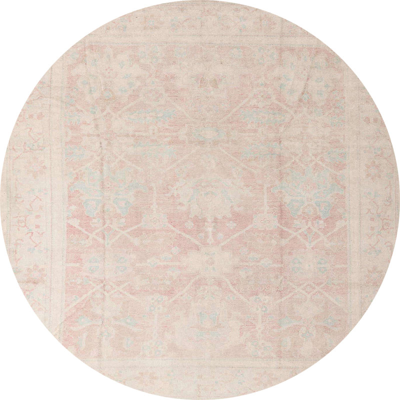 Tapis oriental beige, Rond 5 pi