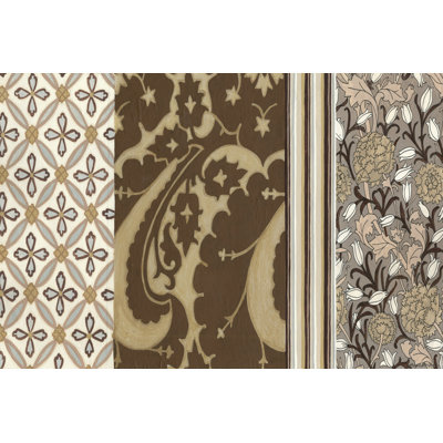 Neutral Nouveau Panel I by Megan Meagher - Wrapped Canvas Print