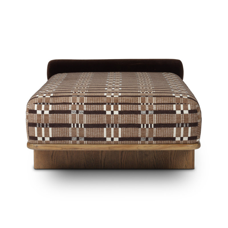 Teia Upholstered Bench, Sandhill Cocoa