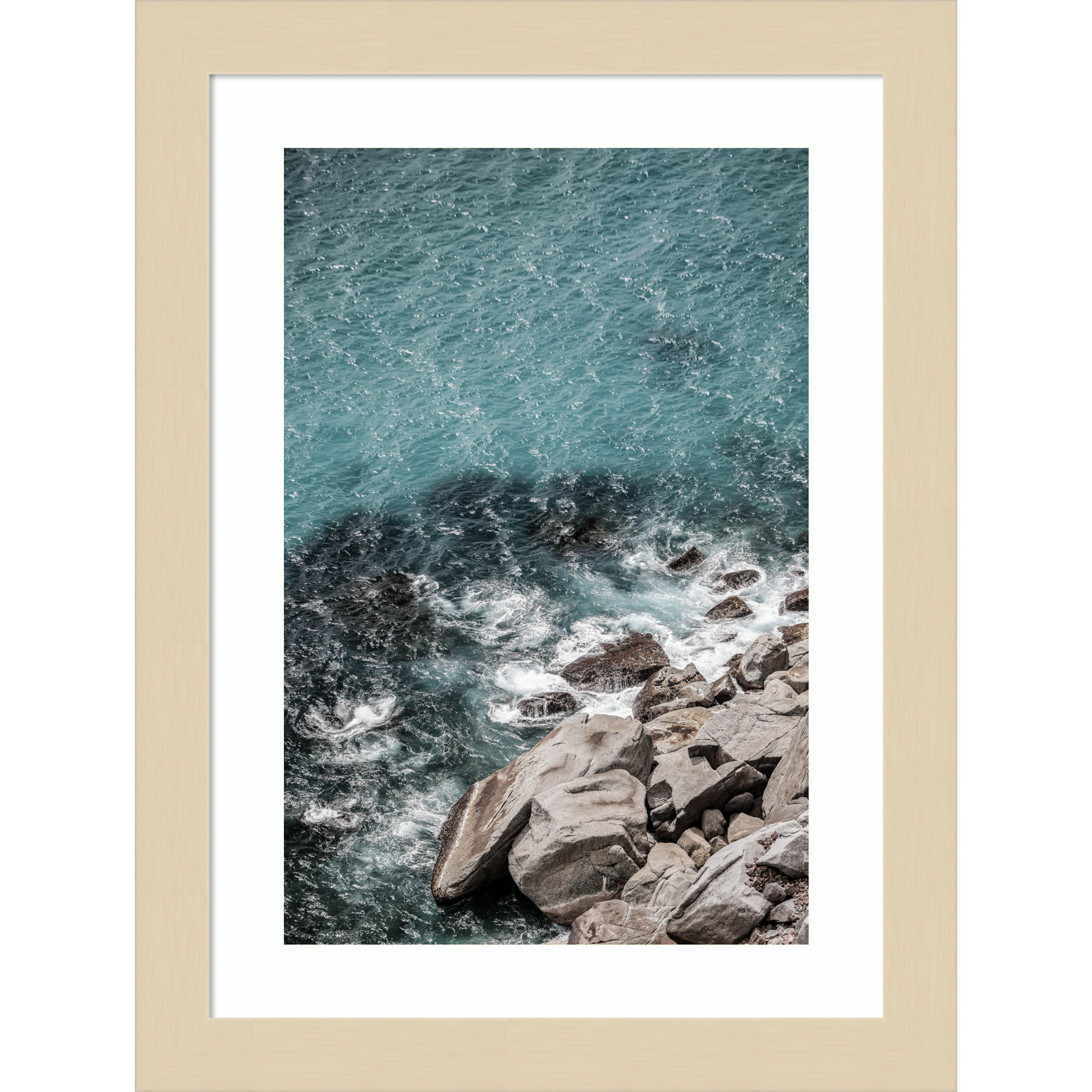 Pacetti "Aqua Sea Shores" Print, Brown, 13" H x 10" W