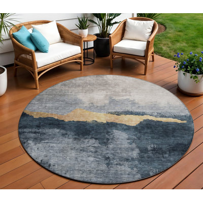 Tapis d'intérieur rond 8 po