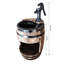 Ballina Barrel Garden Water Feature with Electric Pump Flower Planter