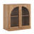 Arched Sideboard Cabinet w/Glass Doors & Shelf, Camel-783540233
