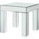 Nevels Mirrored Glass Top End Table