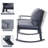 Outdoor rattan rocking loveseat chair-956394051