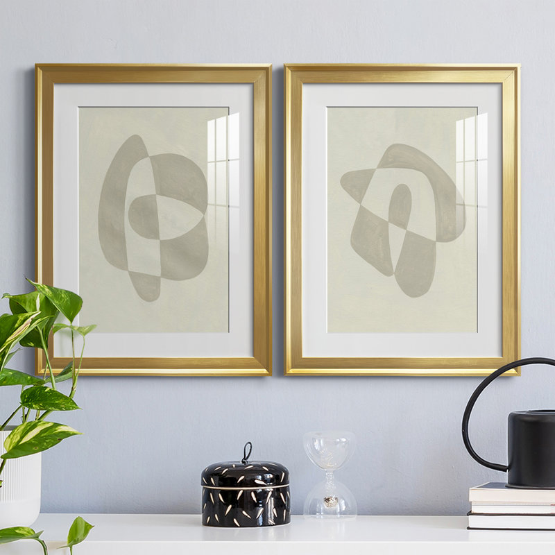 «Soft Shape III», reproduction encadrée de qualité supérieure - prête à être accrochée, H 42,5 po x l 30,5 po x P 1,25 po