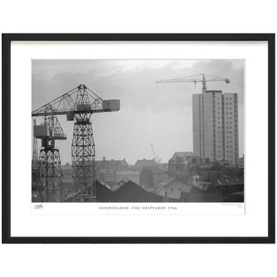 Sunderland, The Shipyards 1966 by Francis Frith - Single Picture Frame Print