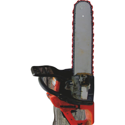 SP13436 Chainsaw Vertical Cardboard Cutout Standee Standup