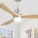 Kemp 52" 3 - Blade LED Modern Classic Ceiling Fan with Remote Control and Light Kit Included