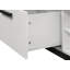 Table basse blanche avec plateau en faux marbre Matilda