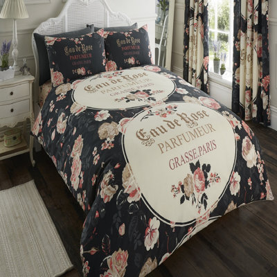 Voight Cotton Blend, Polyester Floral Duvet Cover Set with Pillowcases Included