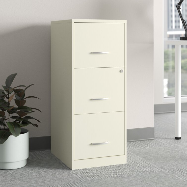 3-Drawer Narrow Square File Cabinet