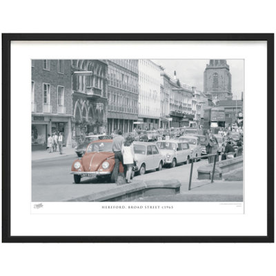 Hereford, Broad Street C1965 by Francis Frith - Single Picture Frame Print