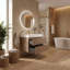 Meuble-lavabo mural simple de 30 po avec comptoir à surface solide avec trop-plein, pré-assemblé-313203125-330642045-303615347
