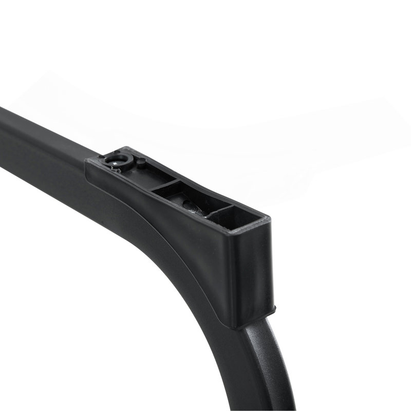 Ensemble de 2 chaises noires en polyuréthane
