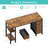 Rectangular Desk with Drawers & Storage Shelves-2048637870-2048637856