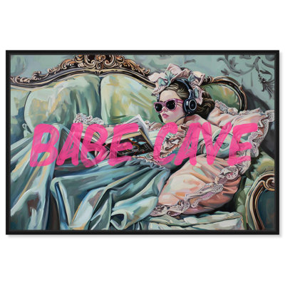 Babe Cave Antique Canvas Modern Classic Art by Art Remedy